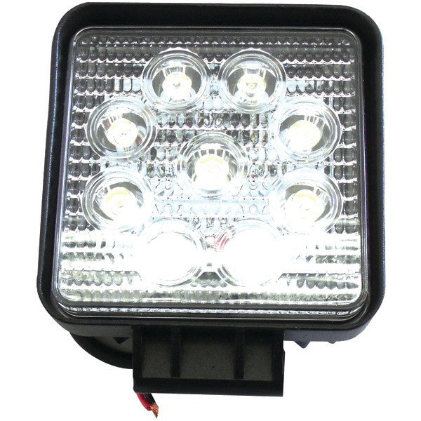 RACE SPORT RS-27W-S Street Series 4" Square High-Power 27-Watt 1,755-Lumen LED Work Spotlight