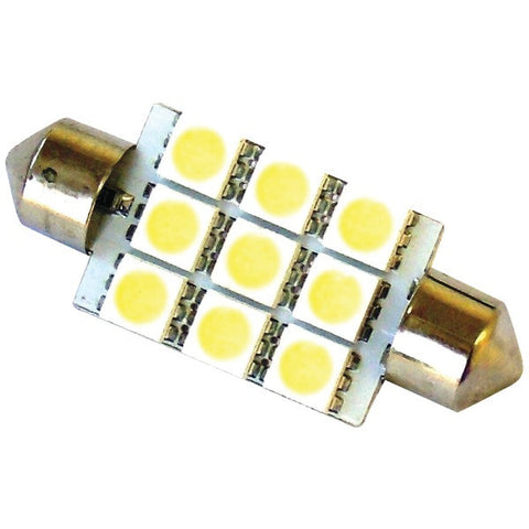 RACE SPORT RS-42mm-W-5050 42mm 5050 9-Chip LED Bulb