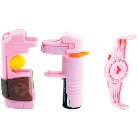 TORNADO THBP01 5-In-1 Pepper Spray System with UV Dye (Pink)