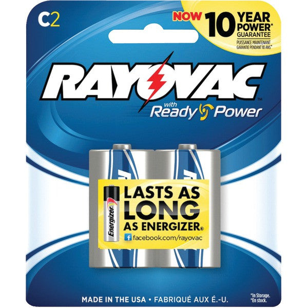 RAYOVAC 814-2F Alkaline Batteries (C; 2 pk)