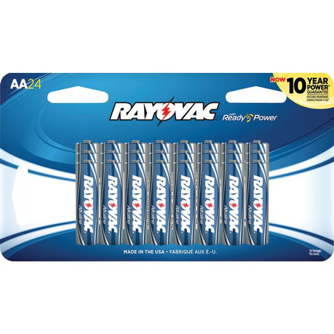 RAYOVAC 815-24SCF AA Alkaline Batteries, 24 pk