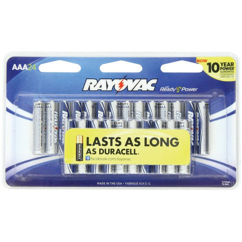 RAYOVAC 824-24CF2 Alkaline Batteries (AAA; 24 pk)