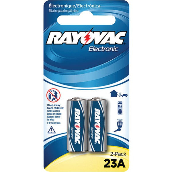 RAYOVAC KE23A-2ZMA Alkaline Keyless Entry Batteries, 2 pk (23A Size; 12 Volt)