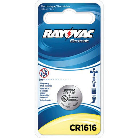 RAYOVAC KECR1616-1C 3-Volt Lithium Keyless Entry Battery (1 pk; CR1616 Size)