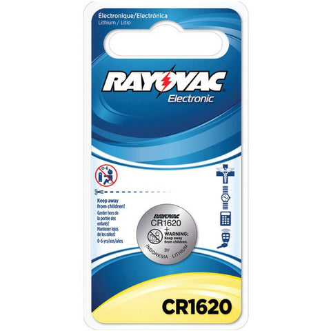 RAYOVAC KECR1620-1C 3-Volt Lithium Keyless Entry Battery (1 pk; CR1620 Size)