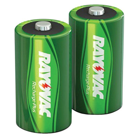 RAYOVAC PL714-2 GENB Ready-to-Use Rechargeable NiMH Batteries (C; 2 pk; 3,000mAh)