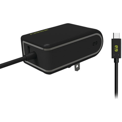PURE GEAR 10870VRP USB-A to USB-C(TM) Travel Wall Charger (Black)