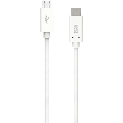 PURE GEAR 11912VRP USB-C(TM) to Micro USB Charge & Sync Cable, 4ft (White)