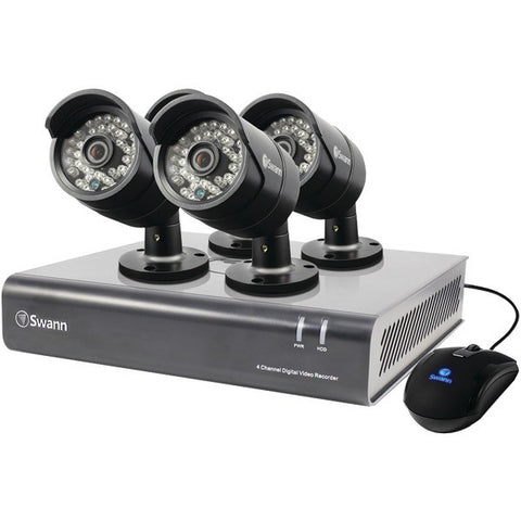 SWANN SWDVK-444004-US 4-Channel 720p DVR with 4 720p PRO-A850 Bullet Cameras