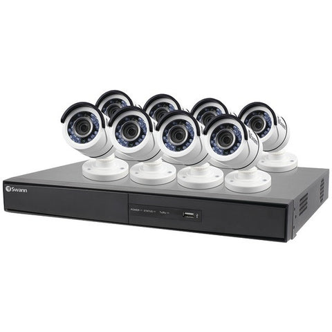 SWANN SWDVK-164508-US 16-Channel 1080p 2TB DVR with 8 Bullet Cameras