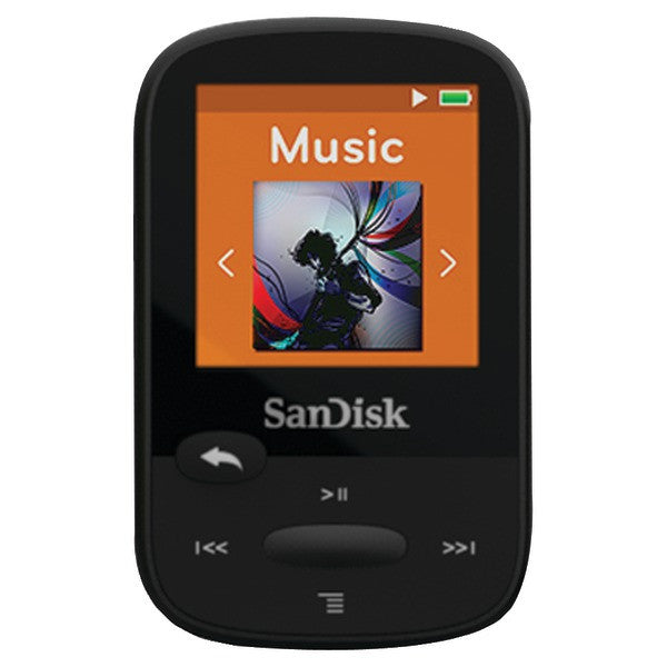 SANDISK SDMX24-004G-A46K 4GB 1.44" Clip Sport MP3 Players (Black)