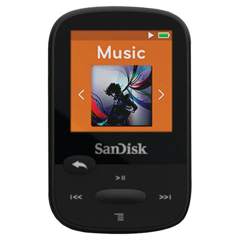 SANDISK SDMX24-008G-A46K 8GB 1.44" Clip Sport MP3 Players (Black)