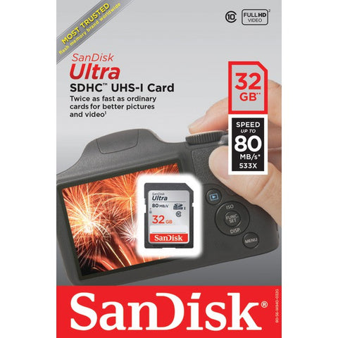 SANDISK SDSDUNC-032G-AN6IN SanDisk Ultra(R) SDHC(TM) Memory Card (32GB)
