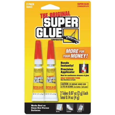 SUPER GLUE SGH22-12 Super Glue Tubes (Double Pack)