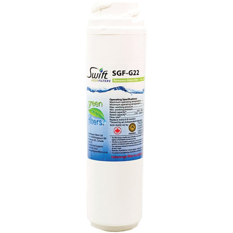 SWIFT GREEN FILTERS SGF-G22 Water Filter (Replacement for GE(R) GSWF, GSWF3PK, GSWFDS, PS951515, GTS22KHP, PTS22LHP, PTS22SHP & WF282)