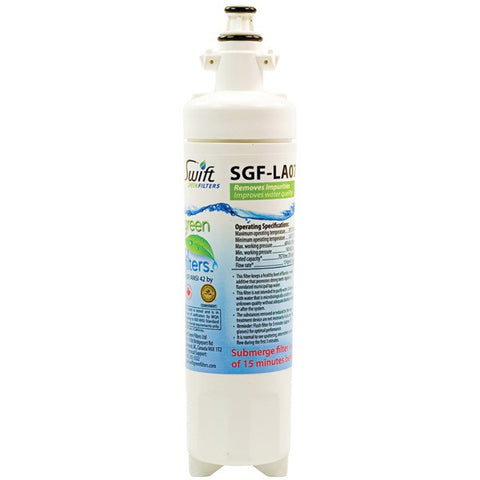 SWIFT GREEN FILTERS SGF-LA07 Water Filter (Replacement for LG(R) LT700-P, 04609690000, 09690, 46-9690, ADQ36006102, ADQ36006101)