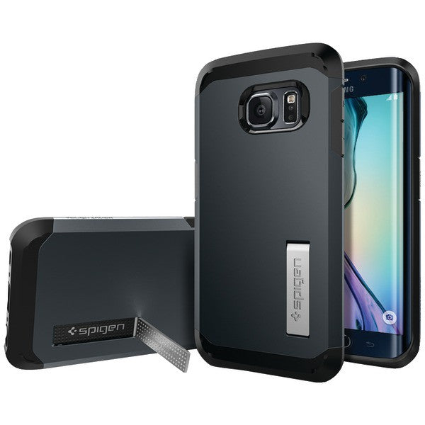 SPIGEN SGP11429 Samsung(R) Galaxy S(R)6 Edge Tough Armor Case (Metal Slate)