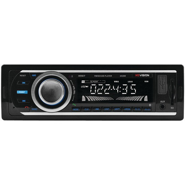 XO VISION XD107 Single-DIN In-Dash FM-MP3 Stereo Digital Media Receiver with USB Port & SD(TM) Card Slot