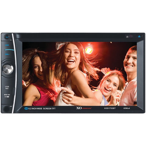XO VISION XOD1752BT 6.2" Double-DIN In-Dash DVD Receiver with Bluetooth(R)
