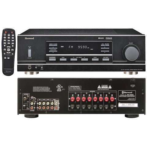 SHERWOOD RX-5502 4-Channel, 100-Watt Multisource, Dual-Zone A-V Receiver