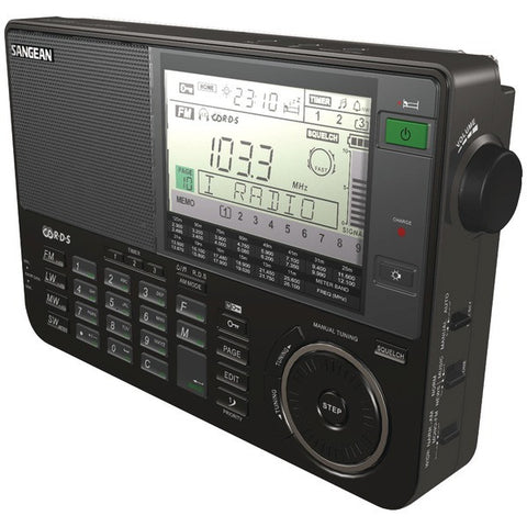SANGEAN ATS-909X-BK Professional Multiband AM-FM-SW Receiver (Black)