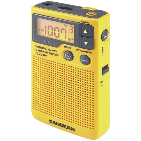 SANGEAN DT-400W Digital AM-FM Pocket Radio with Weather Alert