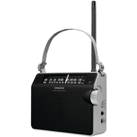 SANGEAN PR-D6BK AM-FM Compact Analog Radio (Black)
