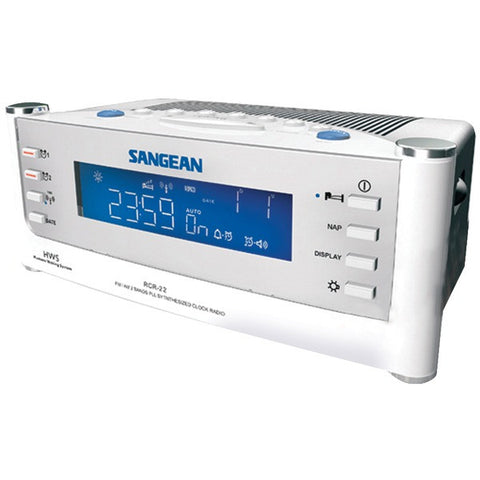 SANGEAN RCR22 AM-FM Atomic Clock Radio with LCD Display