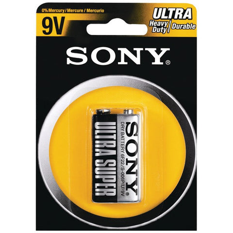 SONY S-006P-B1A Heavy-Duty Carbon Zinc Batteries (9V; Single)