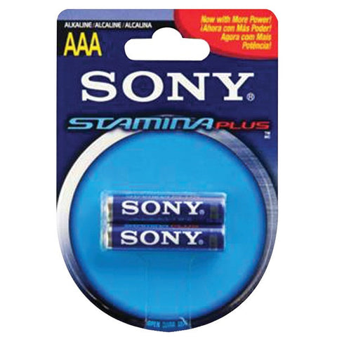 SONY S-AM4B2A STAMINA(R) PLUS Alkaline Batteries (AAA; 2 pk)