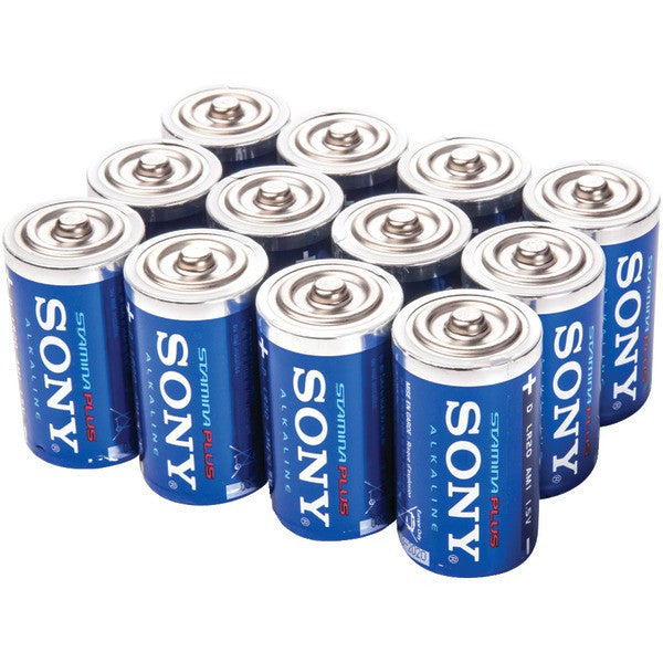 SONY SD-12BULK STAMINA(R) PLUS Alkaline Bulk Batteries (D; 12 pk)