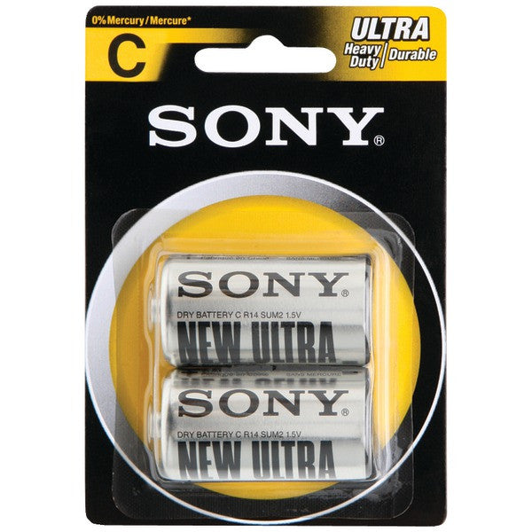 SONY S-SUM2NUB2A Heavy-Duty Carbon Zinc Batteries (C; 2 pk)