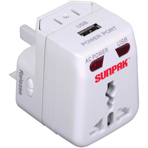 SUNPAK TRAVEL-ADAPT Universal Travel Adapter