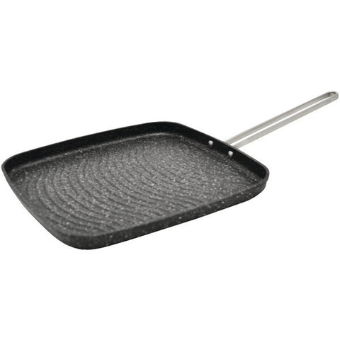 THE ROCK by Starfrit 030280-006-0000 THE ROCK(TM) by Starfrit 10" Grill Pan with Stainless Steel Wire Handle