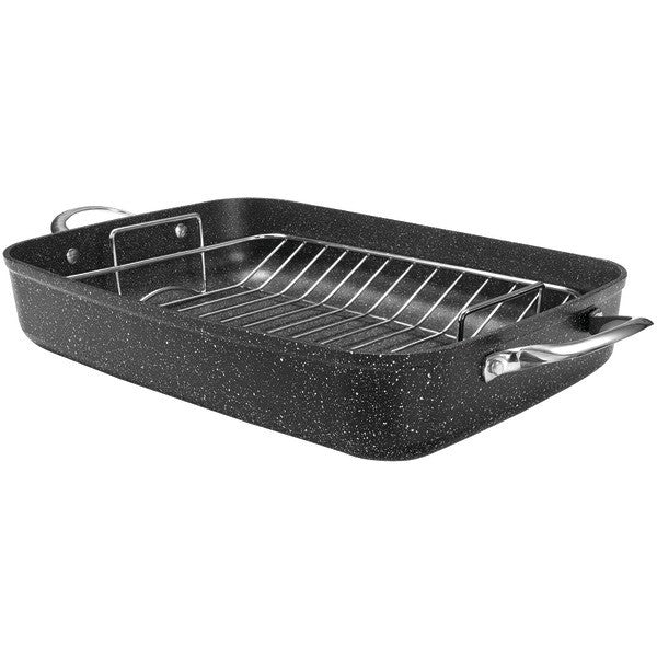 THE ROCK by Starfrit 060325-002-0000 THE ROCK(TM) by Starfrit 17" Roaster with Rack & Stainless Steel Handles