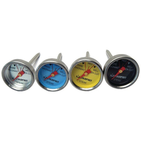 STARFRIT 093808-006-0000 Mini BBQ Steak Thermometers, 4 pk