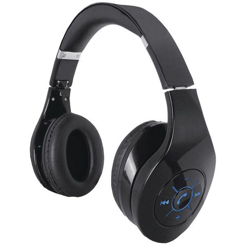Supersonic IQ-125BT BLACK IQ-125 Bluetooth(R) Stereo Headphones with Microphone & Auxiliary Input (Black)