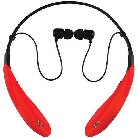 Supersonic IQ-127BT RED IQ-127 Bluetooth(R) Headphones with Microphone (Red)