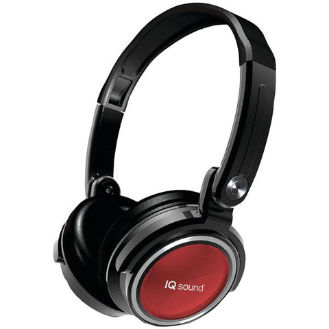 Supersonic IQ-213 RED ROCKERZ II 2-in-1 Deep Bass Stereo Headphones;& Earphones (Red)