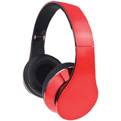 Supersonic IQ-215 RED IQ-215 High-Performance Stereo Headphones (Red)