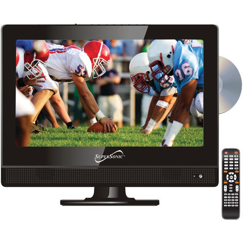Supersonic SC-1312 13.3" 720p AC-DC Widescreen LED HDTV-DVD Combination