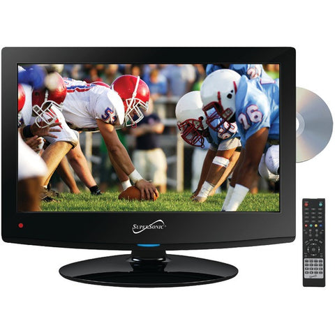 Supersonic SC-1512 15.6" 720p AC-DC LED TV-DVD Combination