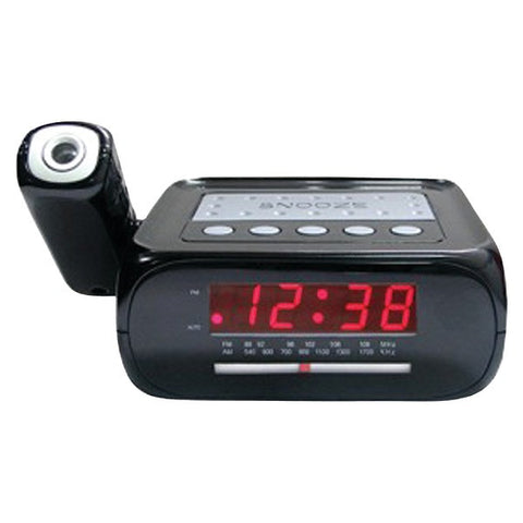 Supersonic SC-371 Digital Projection Alarm Clock with AM-FM Radio