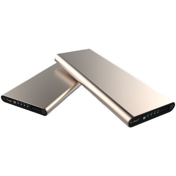 Supersonic SC-4090 SILVER 9,000mAh Ultrathin Portable Power Bank (Silver)