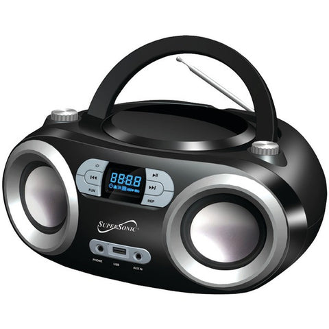 Supersonic SC-509BT BLACK Portable Bluetooth(R) Audio System (Black)