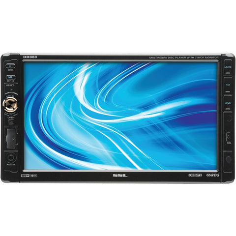 SOUNDSTORM DD888 7" Double-DIN In-Dash Multimedia Player with Detachable Touchscreen Monitor