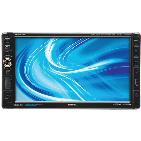 SOUNDSTORM DD889B 7" Double-DIN In-Dash Multimedia Player with Detachable Touchscreen Monitor (Bluetooth(R)-Enabled)
