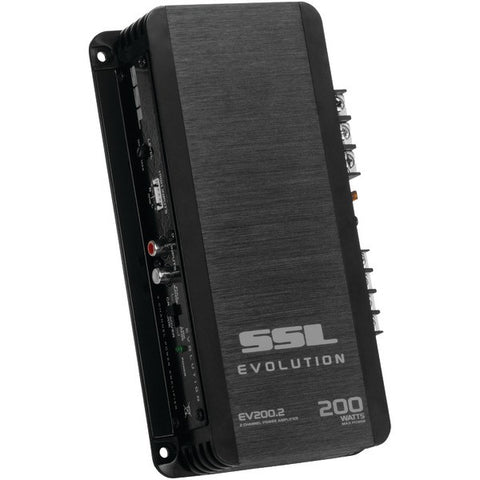 SOUNDSTORM EV200.2 EVOLUTION Series 200-Watt 2-Channel MOSFET Class AB Amp (Black)