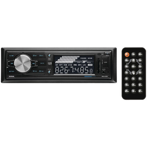 SOUNDSTORM ML42B Single-DIN In-Dash Mechless AM-FM Receiver with Bluetooth(R)