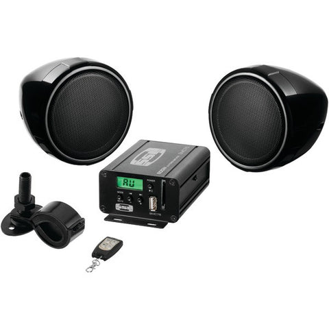 SOUNDSTORM SMC75 Motorcycle-UTV 600-Watt Amp & Speaker System with Built-in FM Tuner